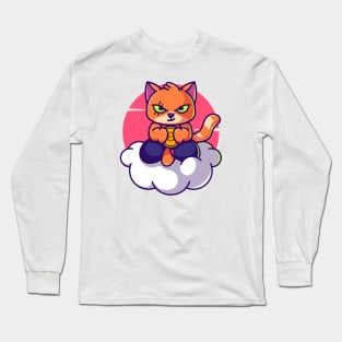 Cat at dawn Long Sleeve T-Shirt